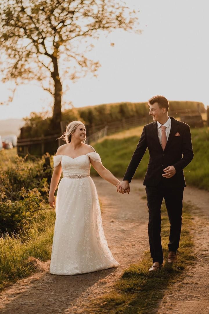 A Tale of Elegance: Kayleigh's Bespoke Rose Gold Bridal Accessories