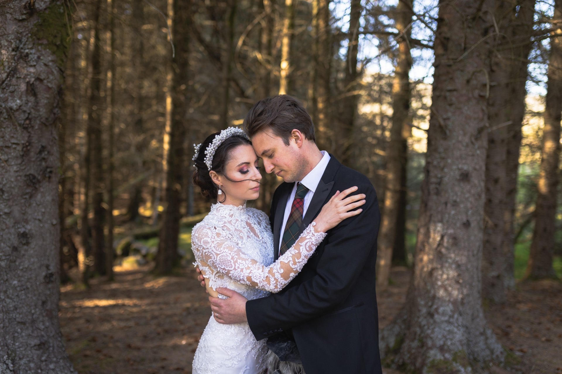 Enchanted Forest Elegance: A Styled Bridal Shoot in the Heart of Scotland
