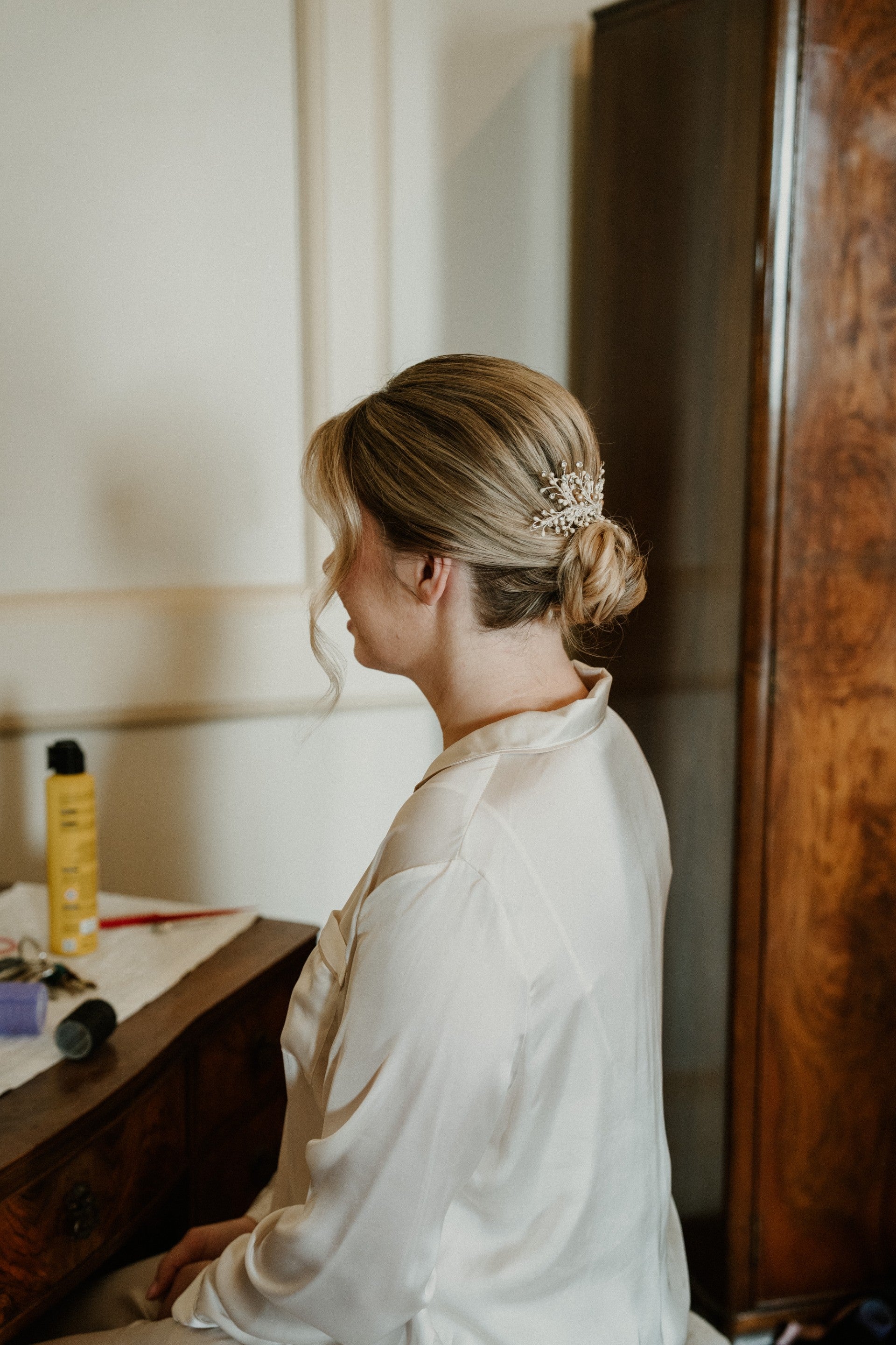 From Antique Tiara to Modern Bridal Comb: A Family's Heirlome Reimagined