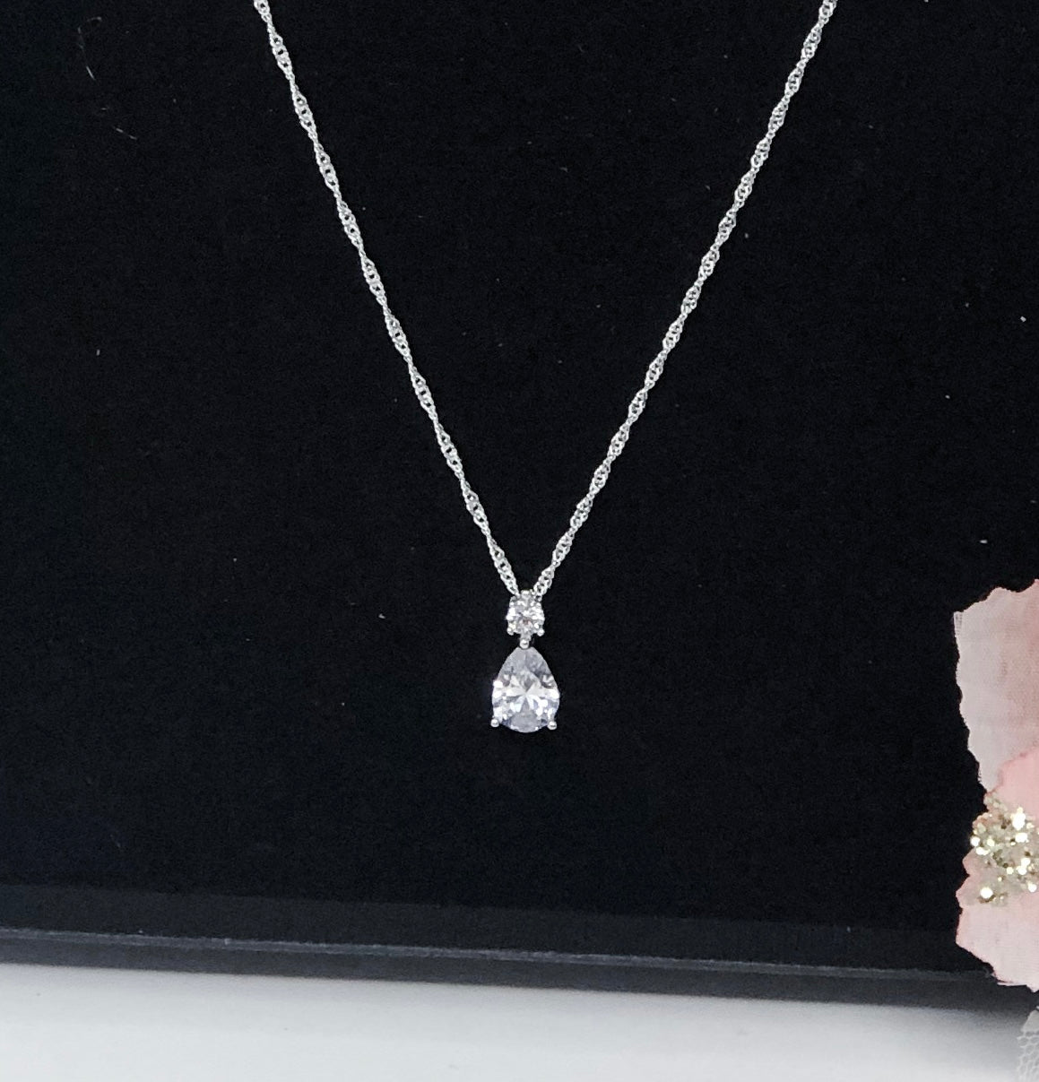 Sterling Silver Long Teardrop Earrings