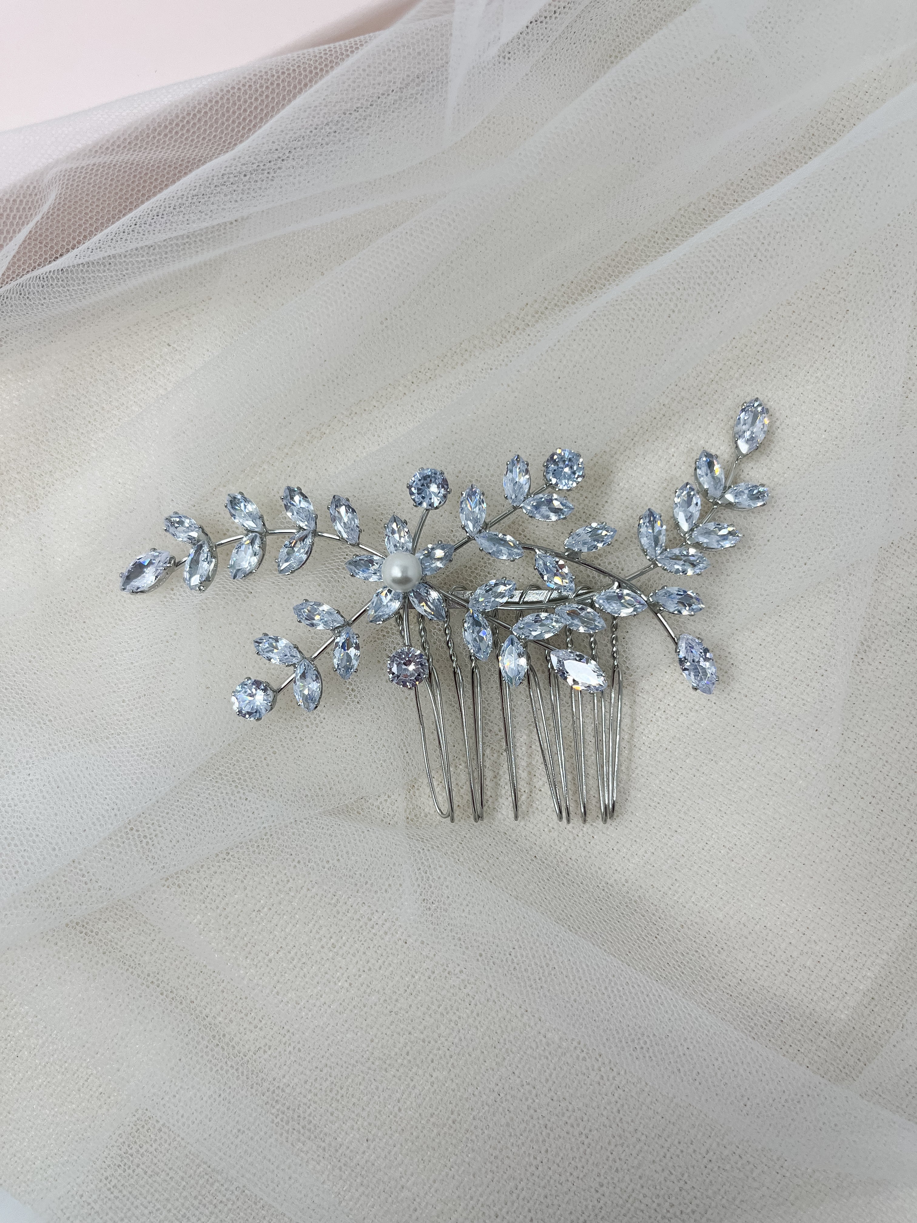 Sparkly Small Bridal Hair Comb