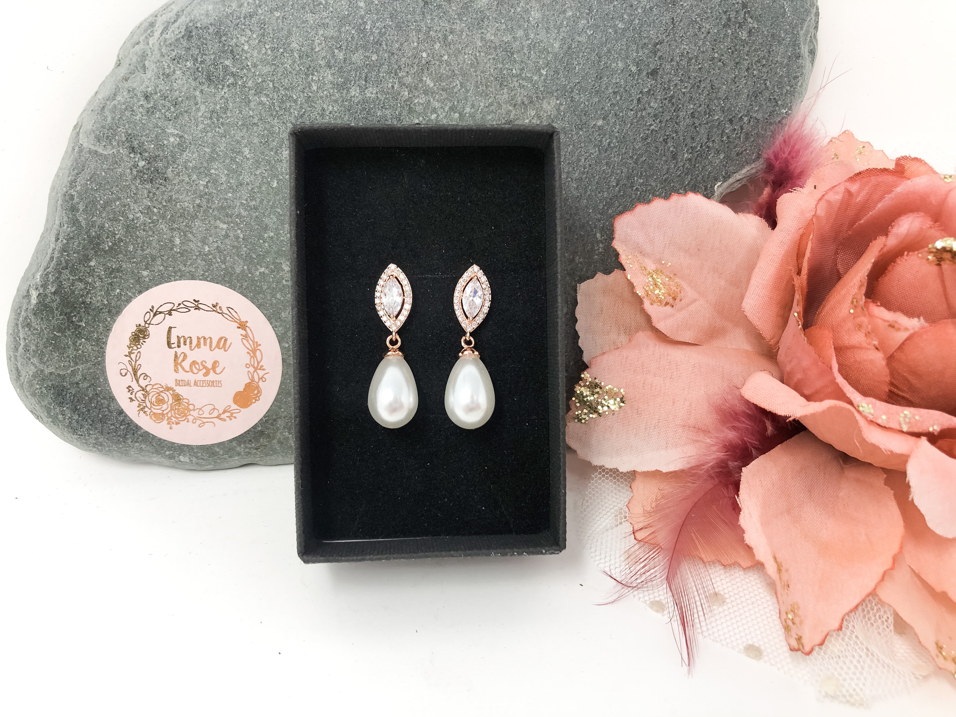 Pearl Marquise Earrings