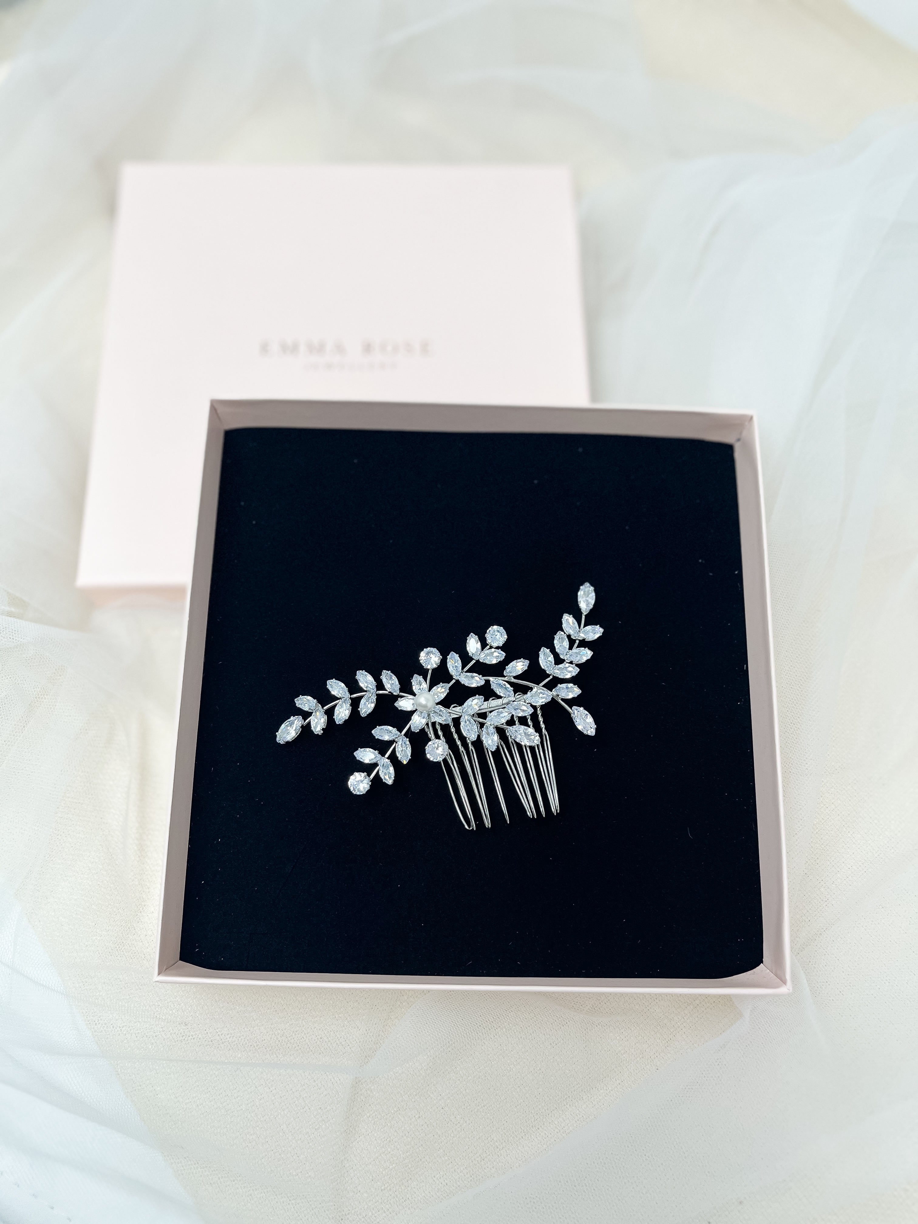 Sparkly Small Bridal Hair Comb