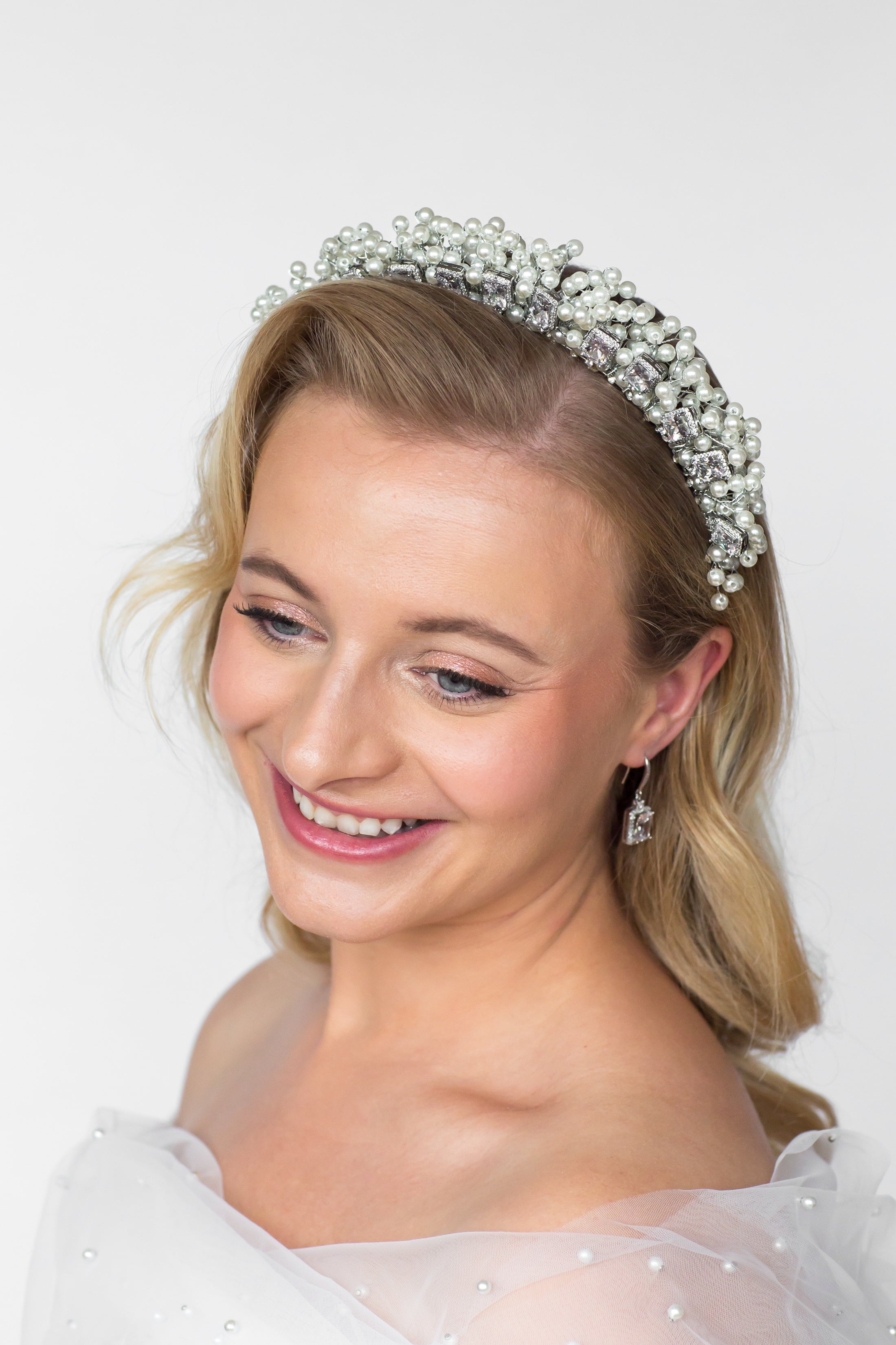 Emerald Cut Bridal Earrings