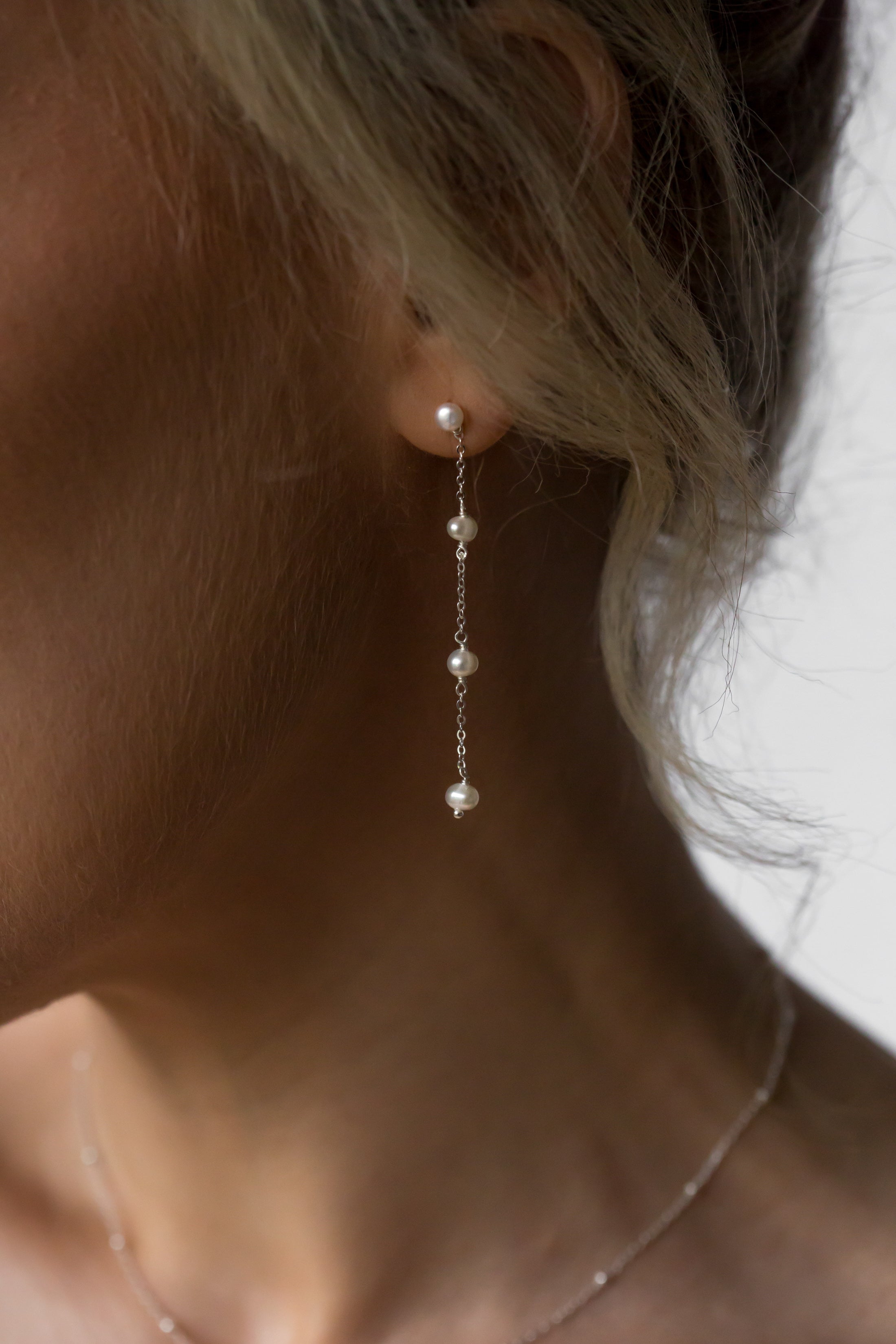 Long Pearl Drop Bridal Earrings | Freshwater Pearl | Bride | Wedding Earrings | Bridal Jewellery | Gift | Occasion