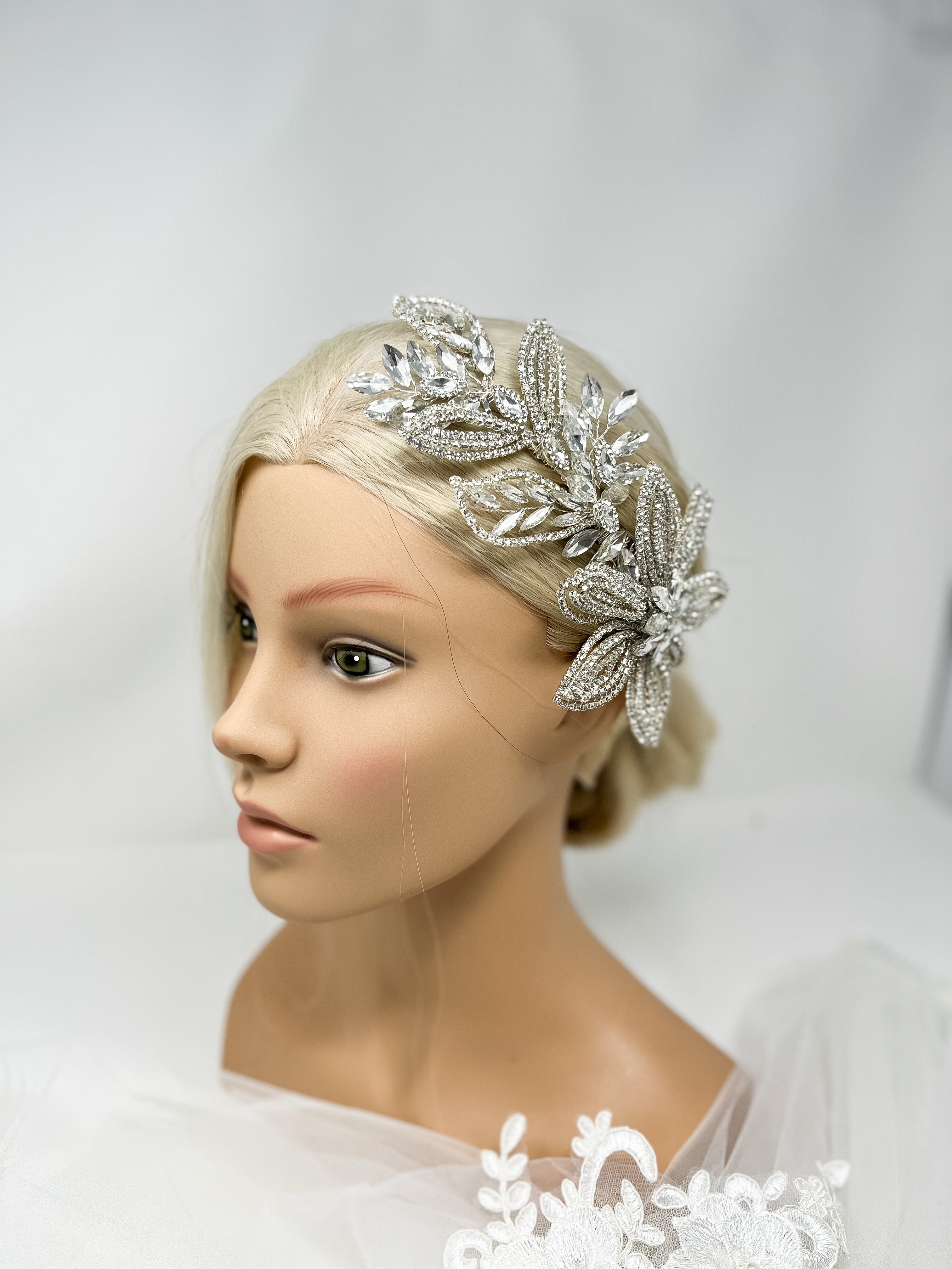 Large Flower Statement Hair Piece