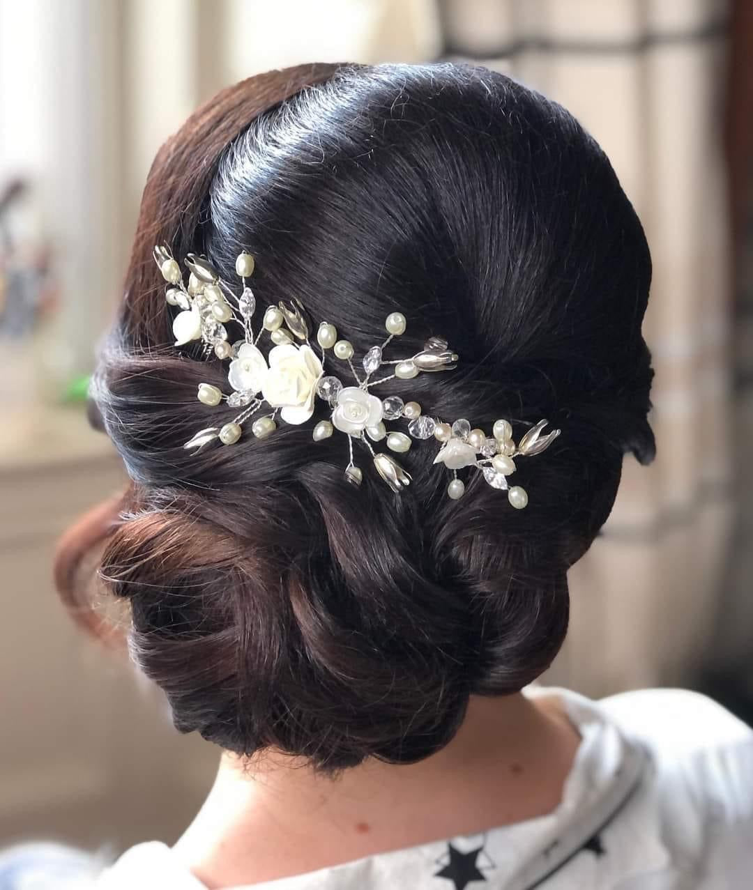 Ivory Flower Hair Vine