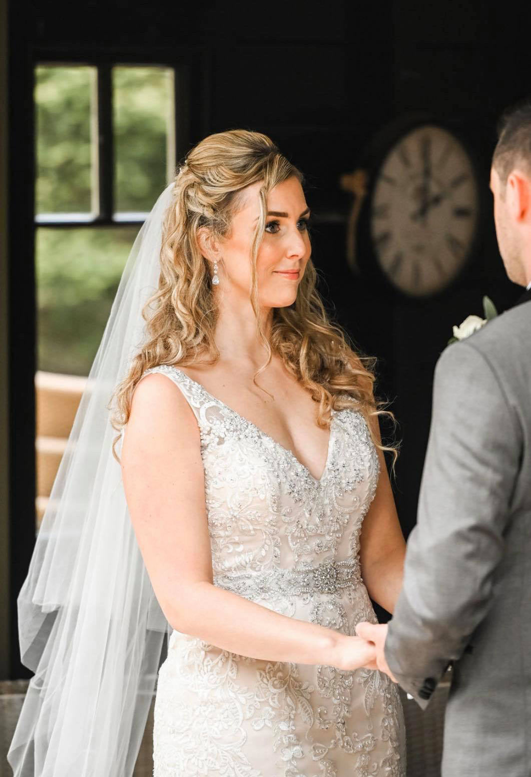 Rose Gold Teardrop Bridal Jewellery Set