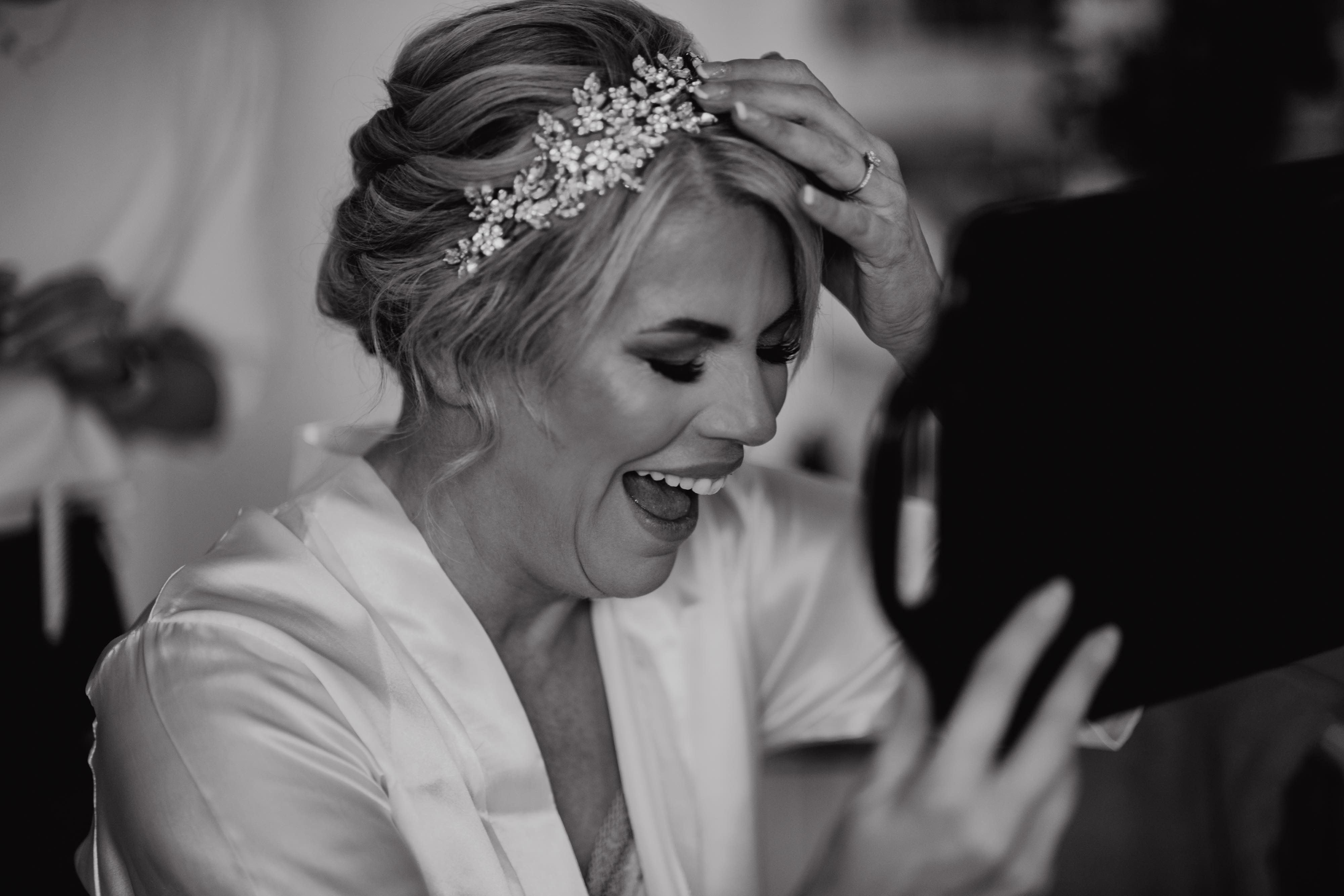 Side Tiara Statement Crystal Bridal Headband