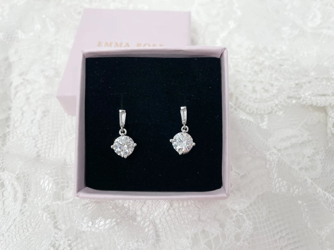 Round CZ Sterling Silver Jewellery Set