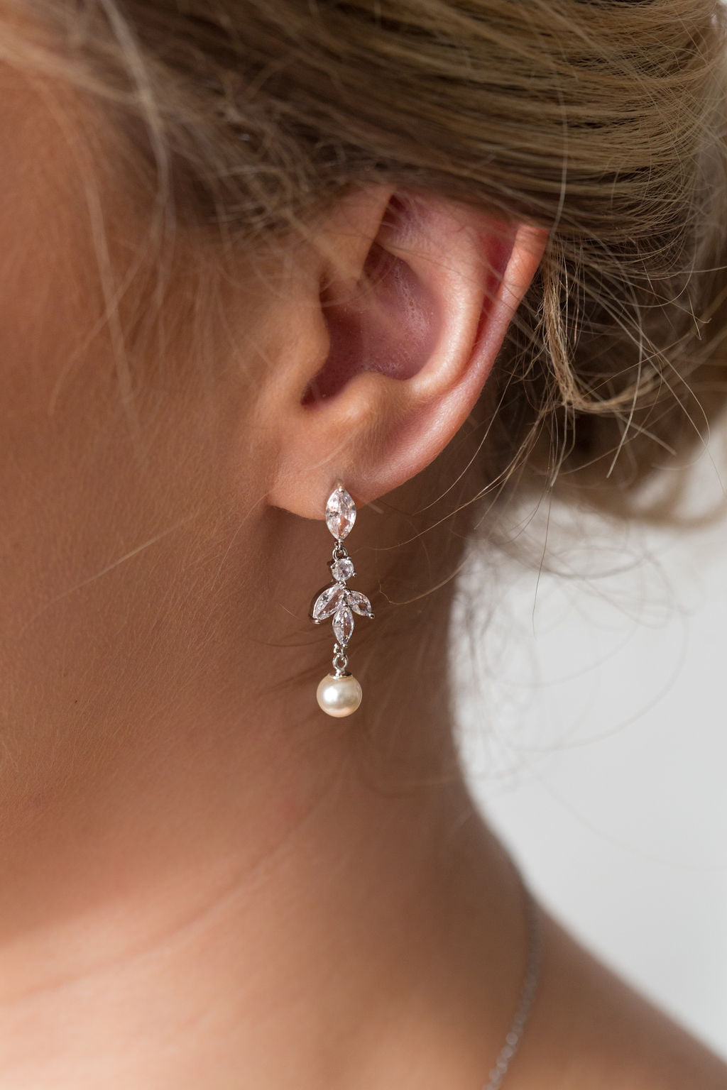 Crystal and Pearl Bridal Jewellery Set