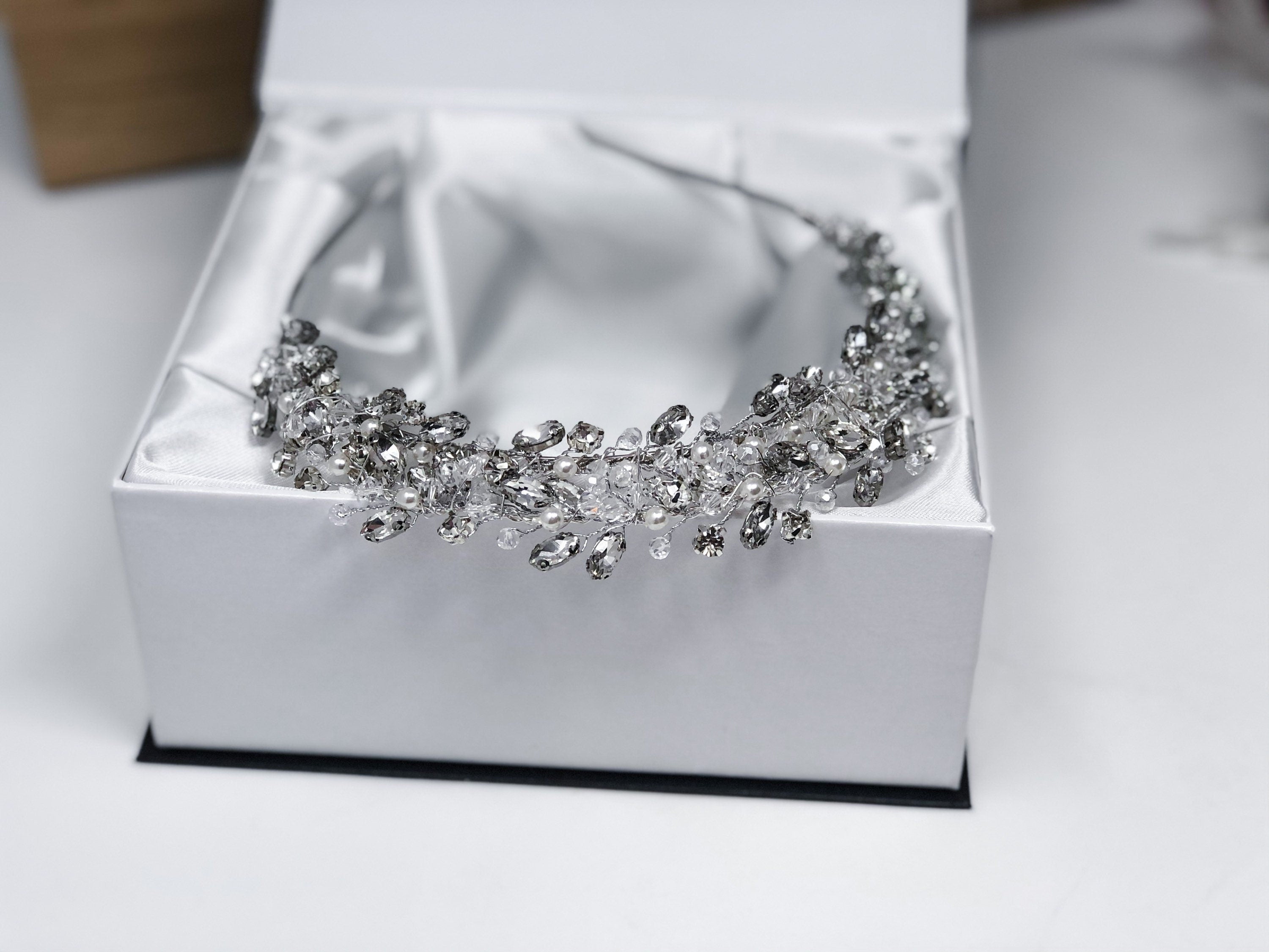 Crystal Bridal Tiara - Wedding Crown - Sparkly Tiara - Wedding Jewellery - Bridal Headband - Bride Headpiece