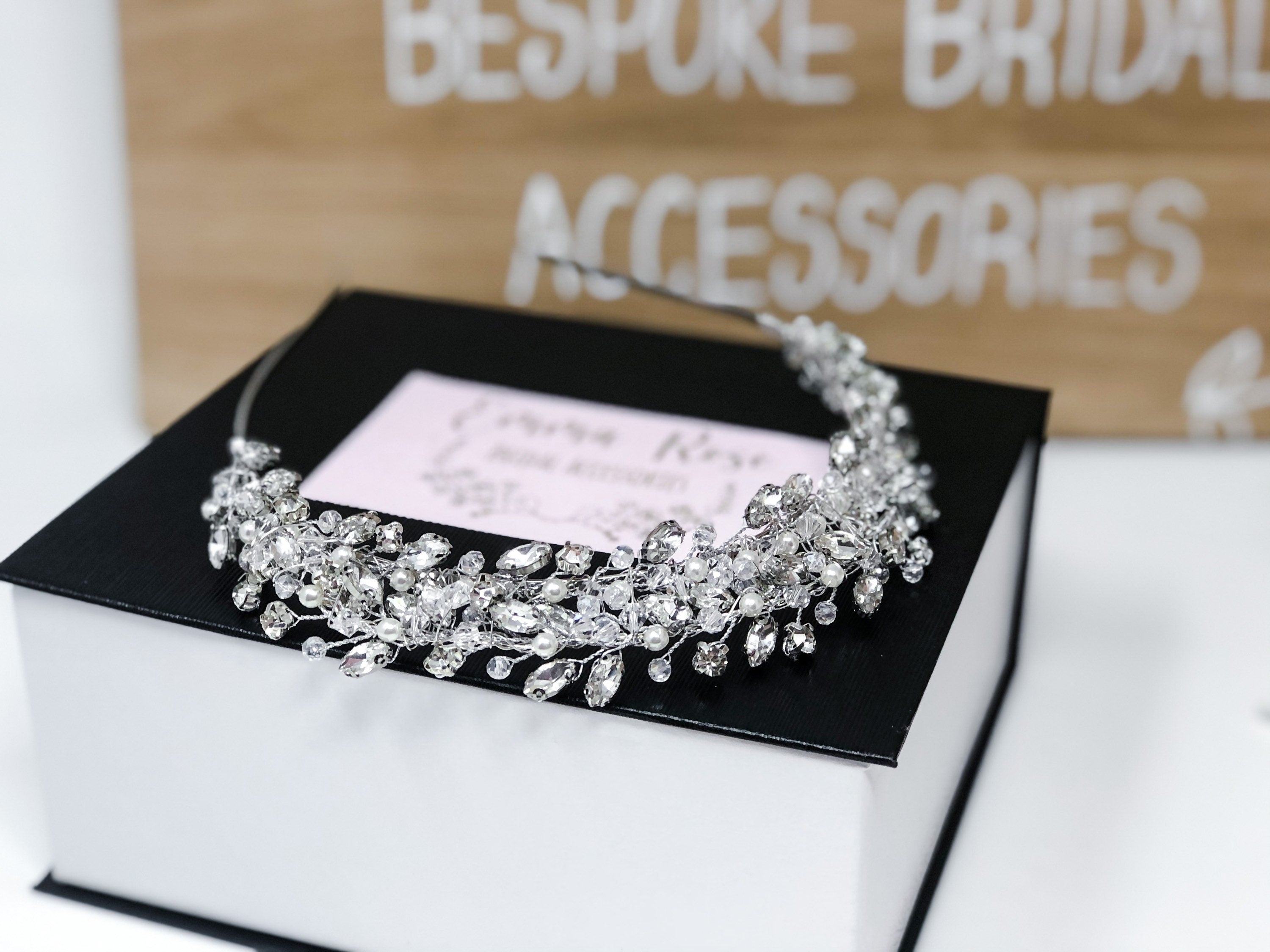 Crystal Bridal Tiara - Wedding Crown - Sparkly Tiara - Wedding Jewellery - Bridal Headband - Bride Headpiece