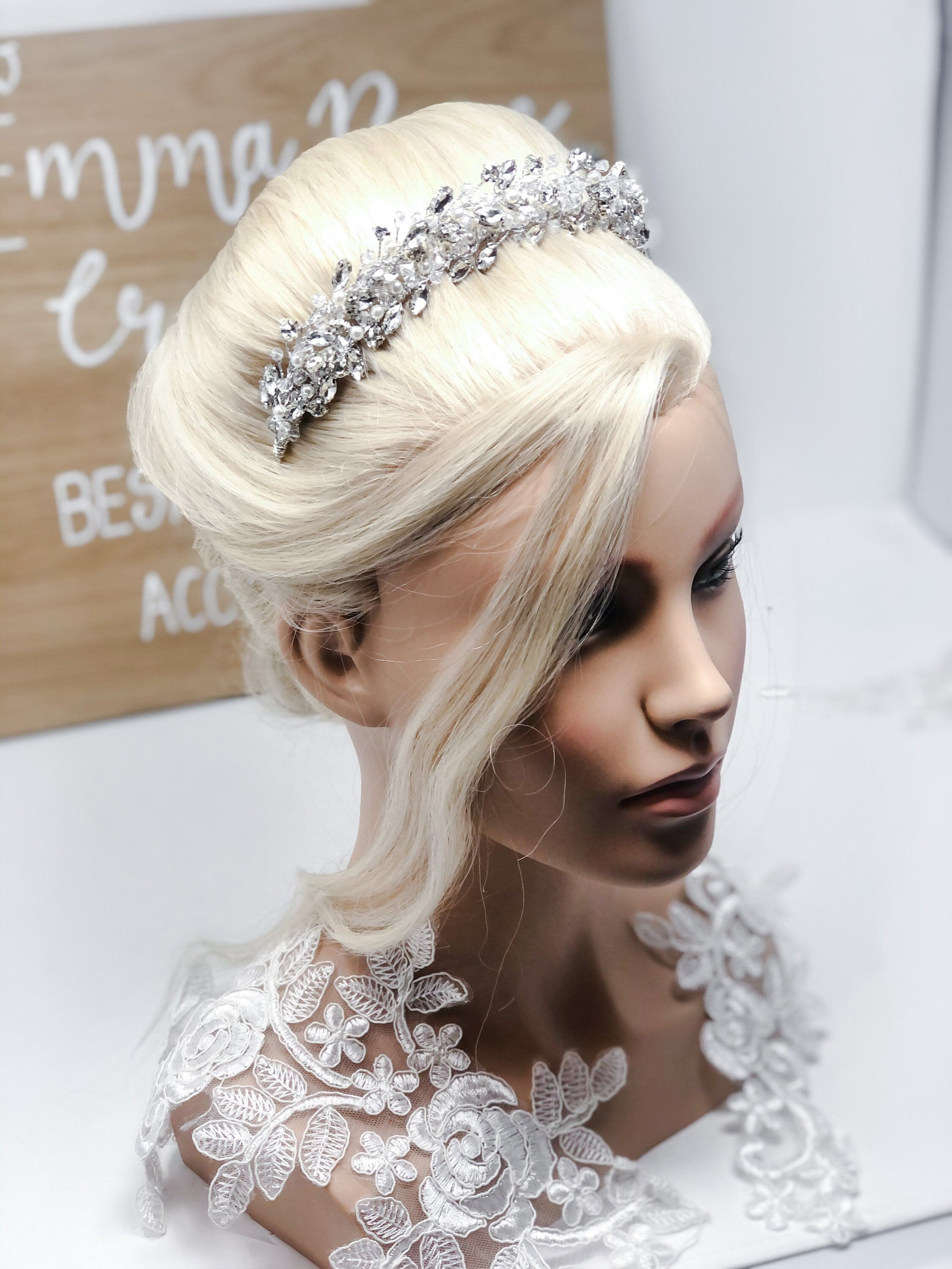 Crystal Bridal Tiara - Wedding Crown - Sparkly Tiara - Wedding Jewellery - Bridal Headband - Bride Headpiece