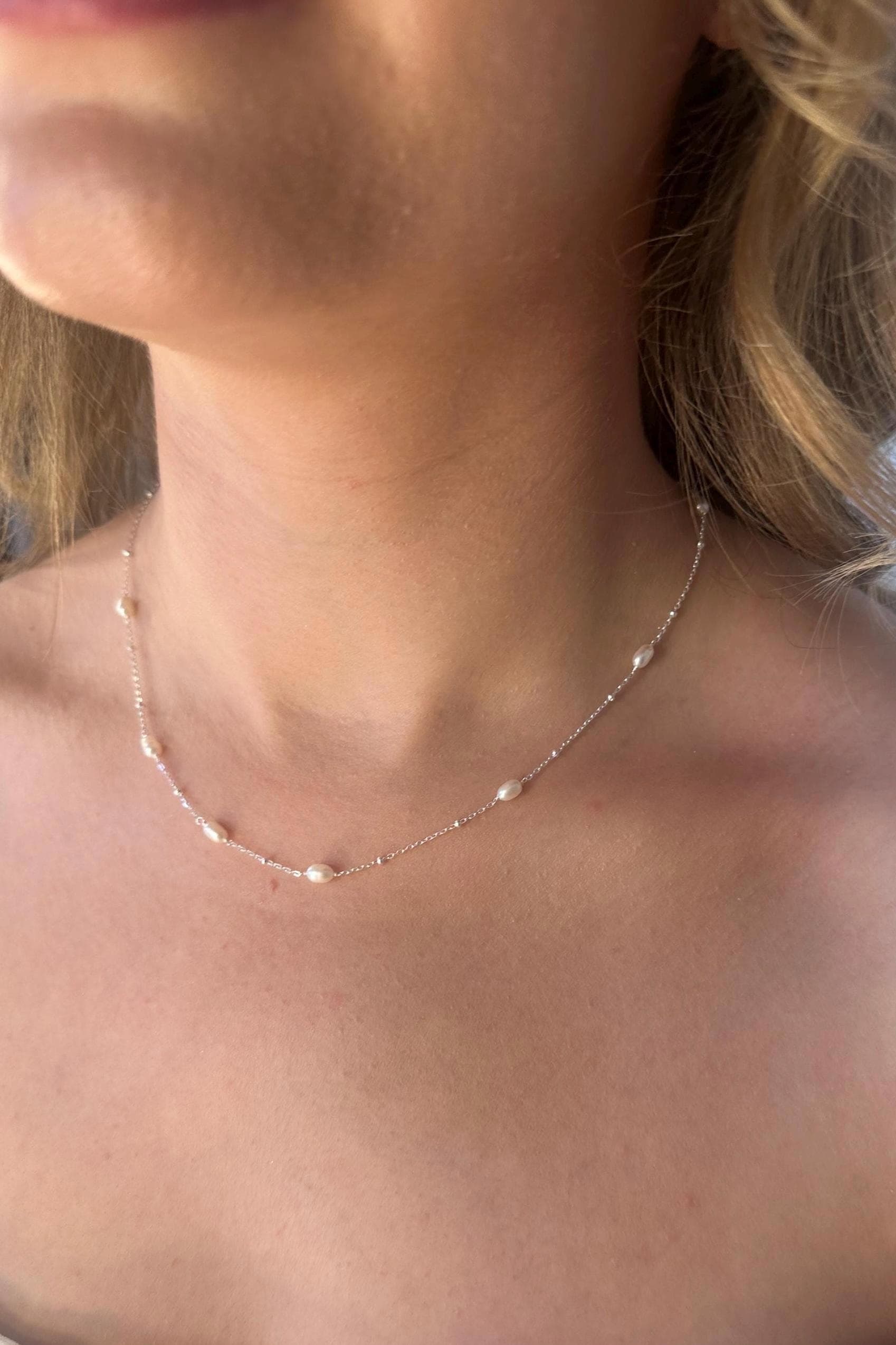 Pearl Necklace | Freshwater Pearl | Bride | Wedding | Bridal Jewellery | Gift | Occasion Sterling Silver