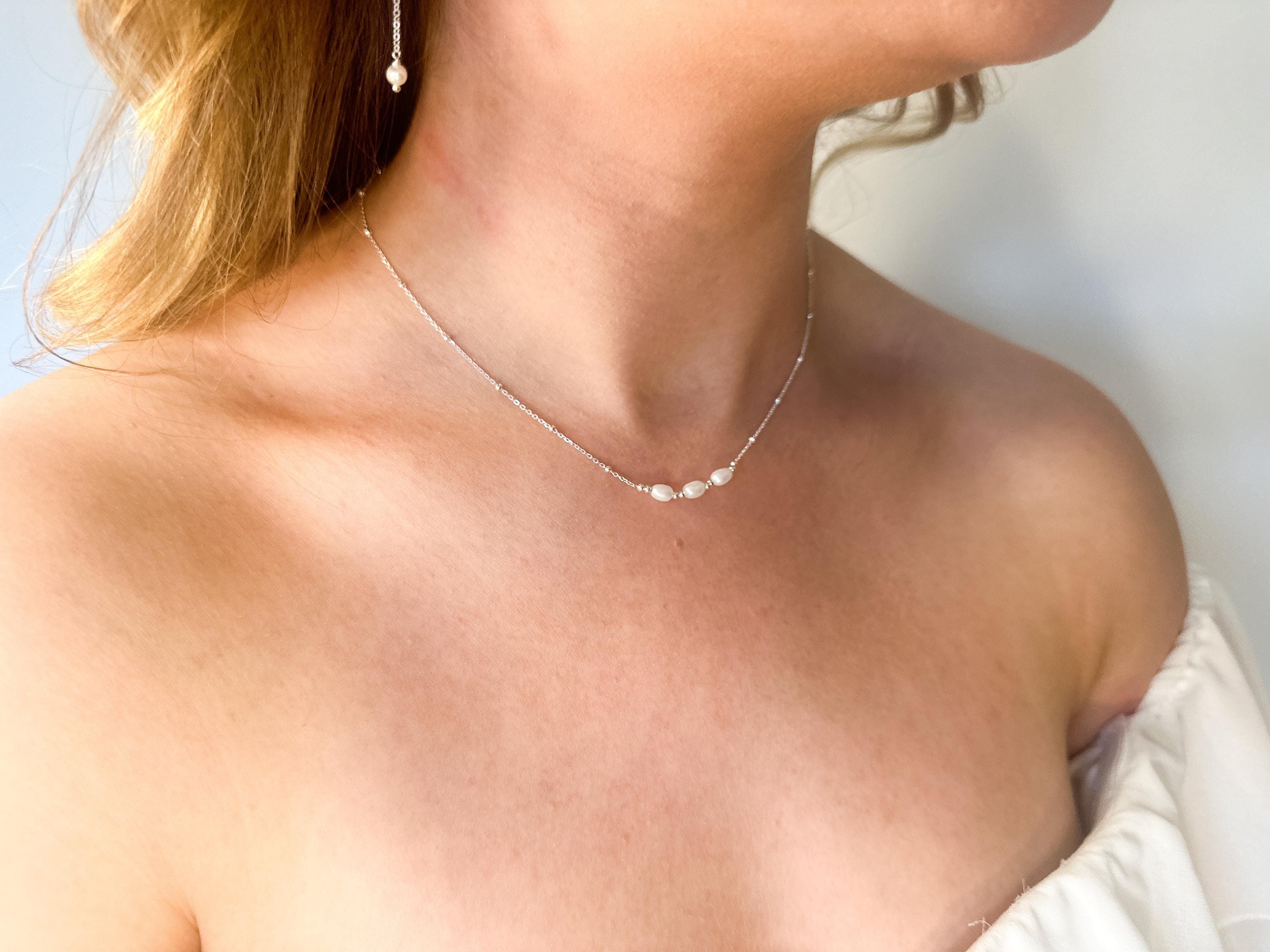 Pearl Necklace | Freshwater Pearl | Bride | Wedding | Bridal Jewellery | Gift | Occasion Sterling Silver