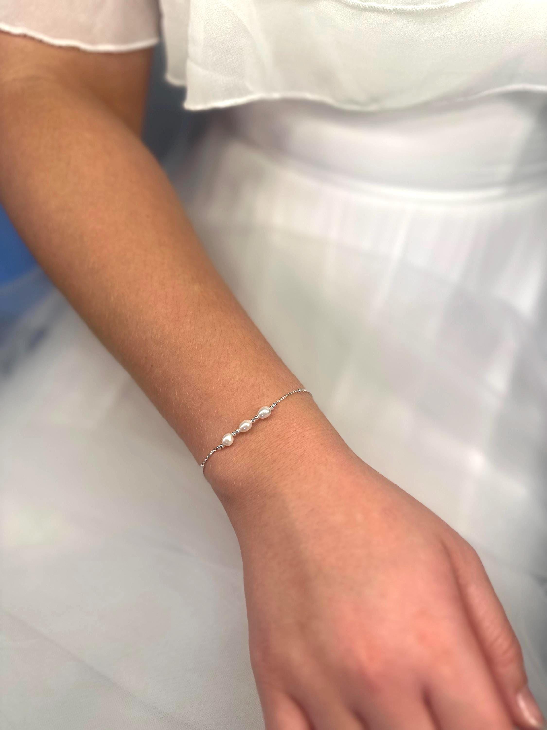 Pearl Bracelet | Freshwater Pearl | Bride | Wedding | Bridal Jewellery | Gift | Occasion Sterling Silver
