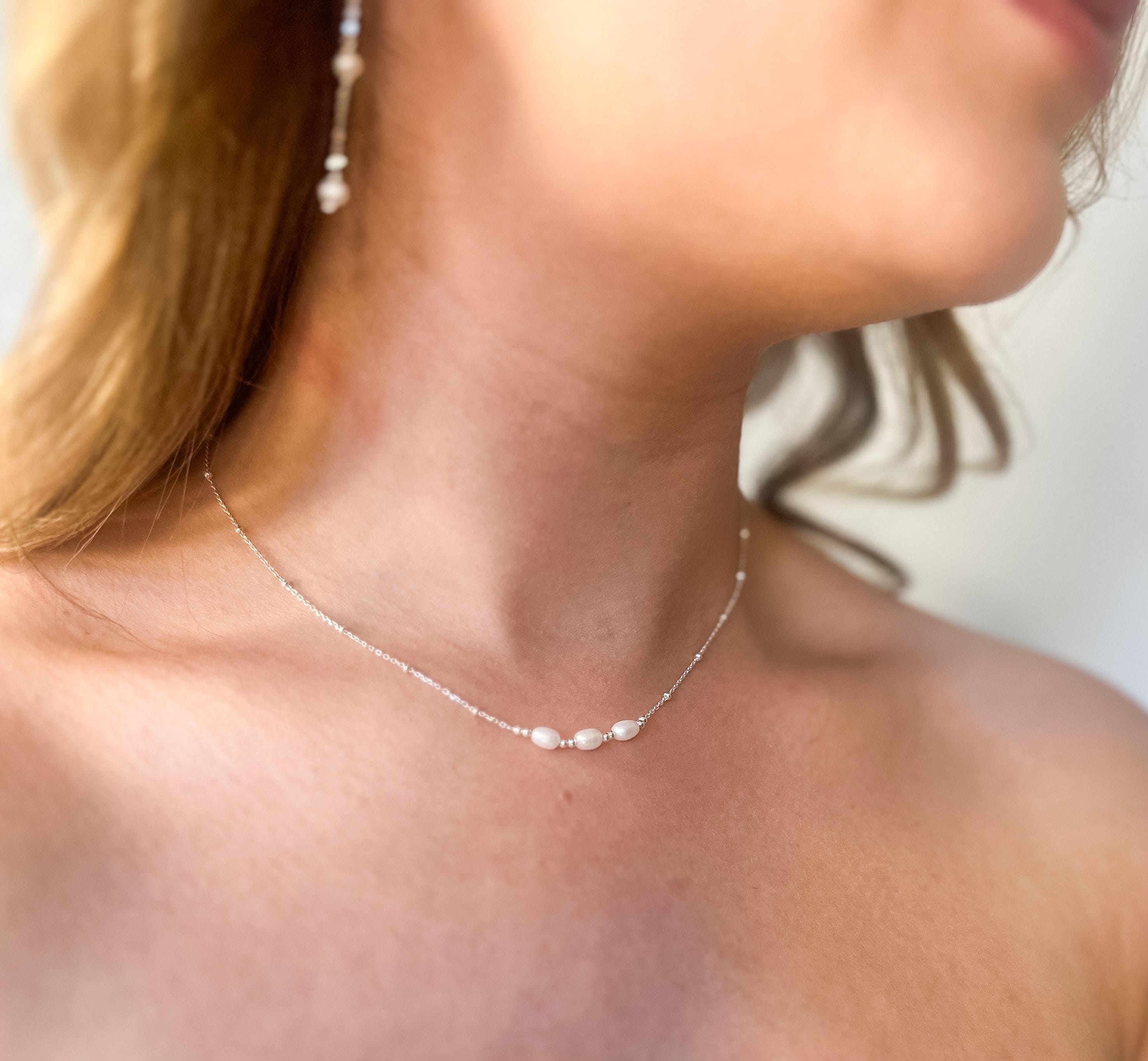 Pearl Necklace | Freshwater Pearl | Bride | Wedding | Bridal Jewellery | Gift | Occasion Sterling Silver
