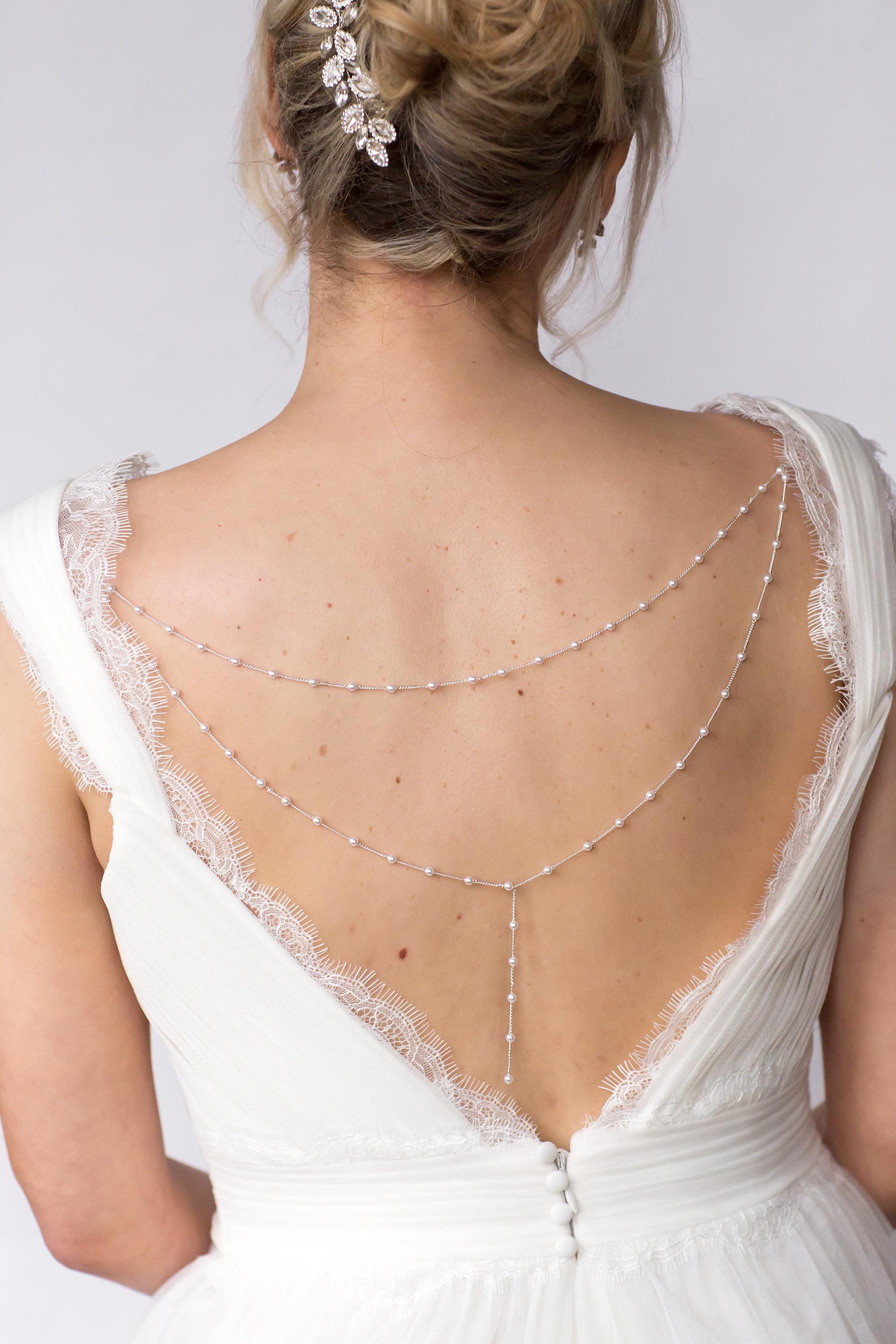 Bridal Dress Back drape | Dress Jewellery | Shoulder Jewellery