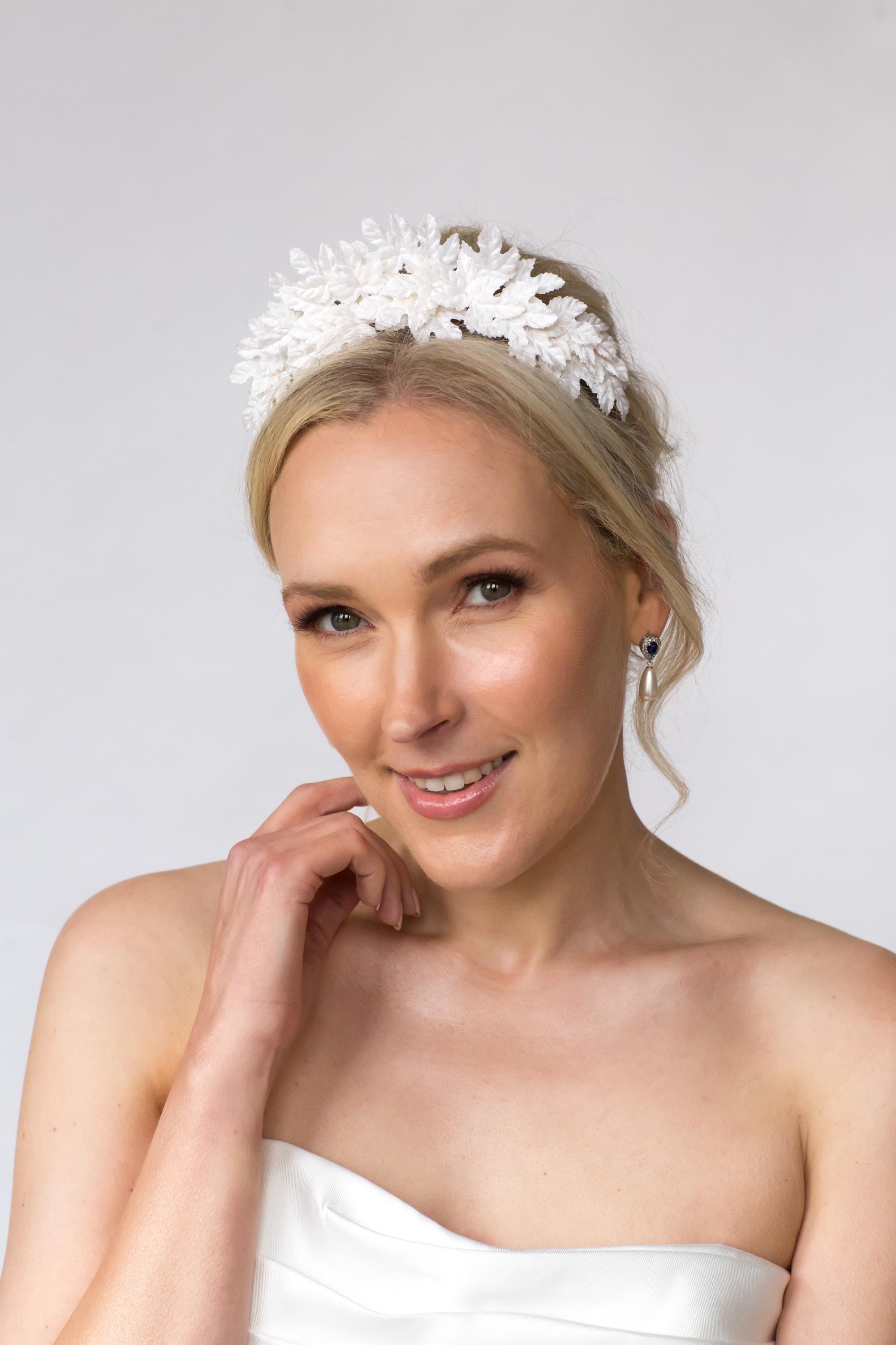 Bridal Crown | Large Pearl Tiara | Bride | Wedding | Headband