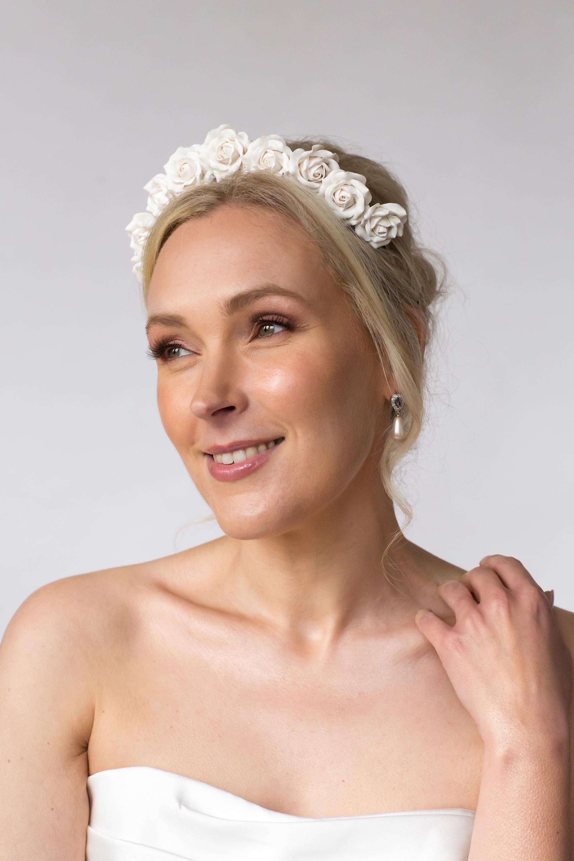 Bridal Crown | Large Pearl Tiara | Bride | Wedding | Headband
