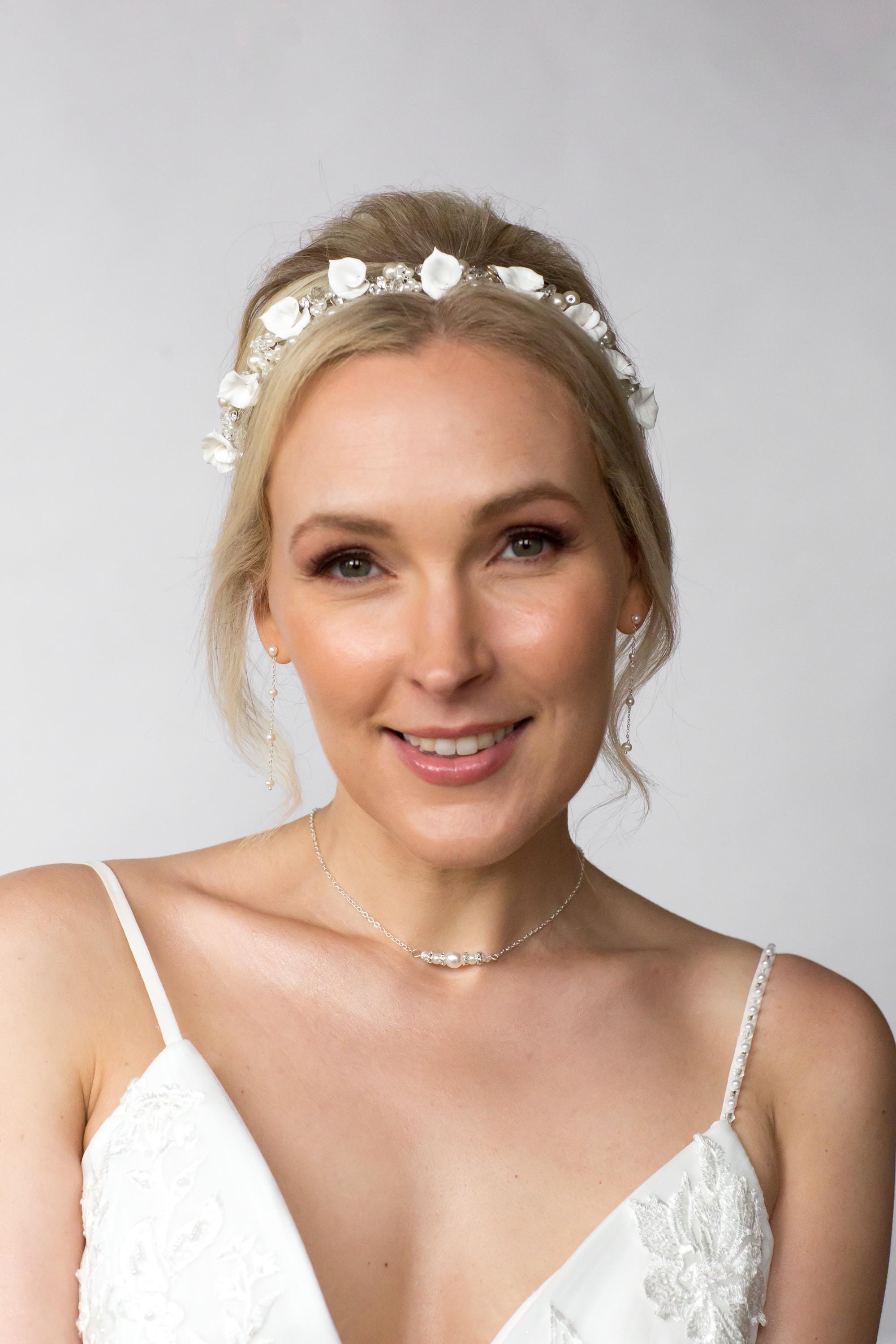 Bridal Crown | Large Pearl Tiara | Bride | Wedding | Headband