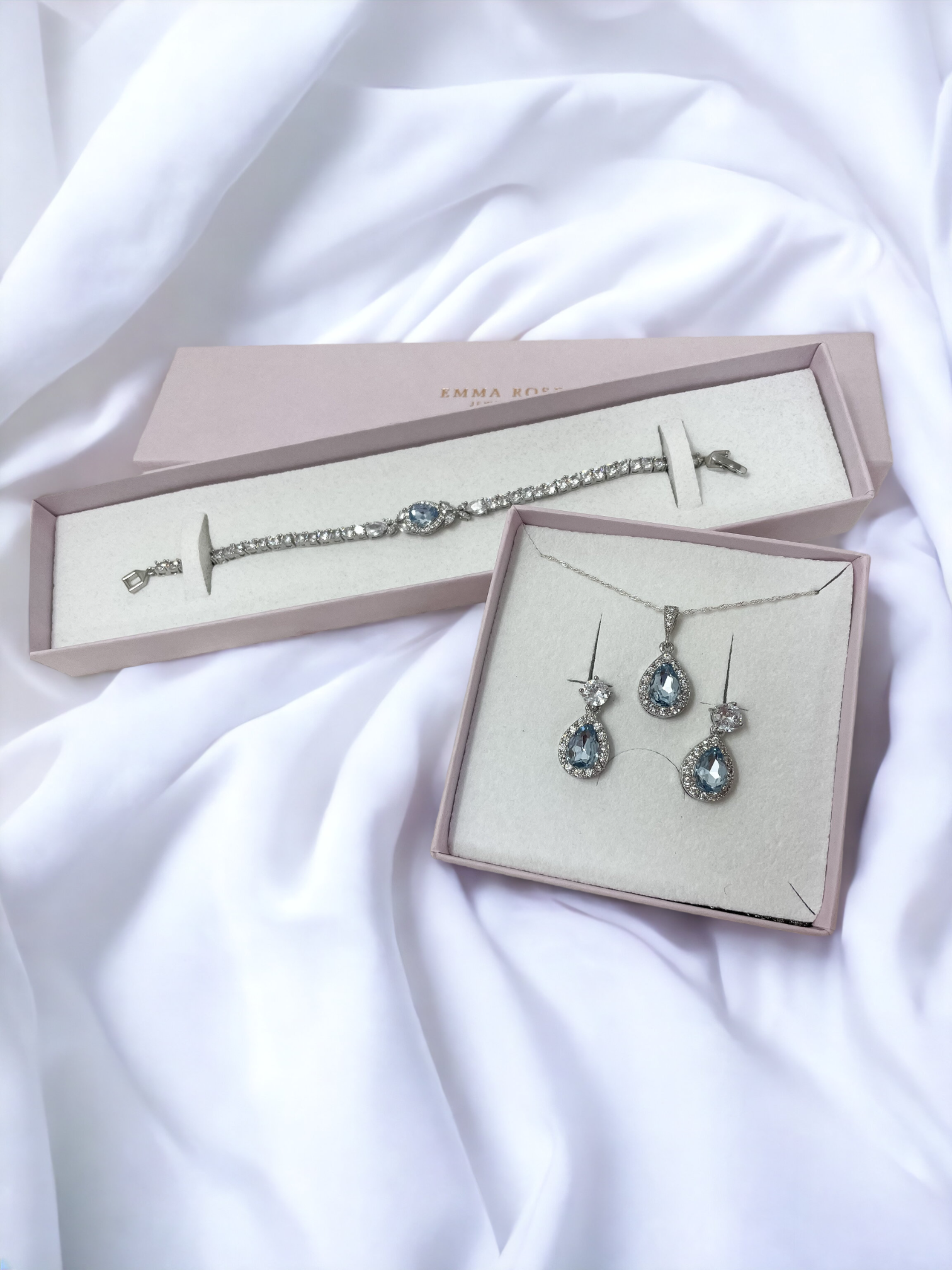 Light Blue Bridal Jewellery Set