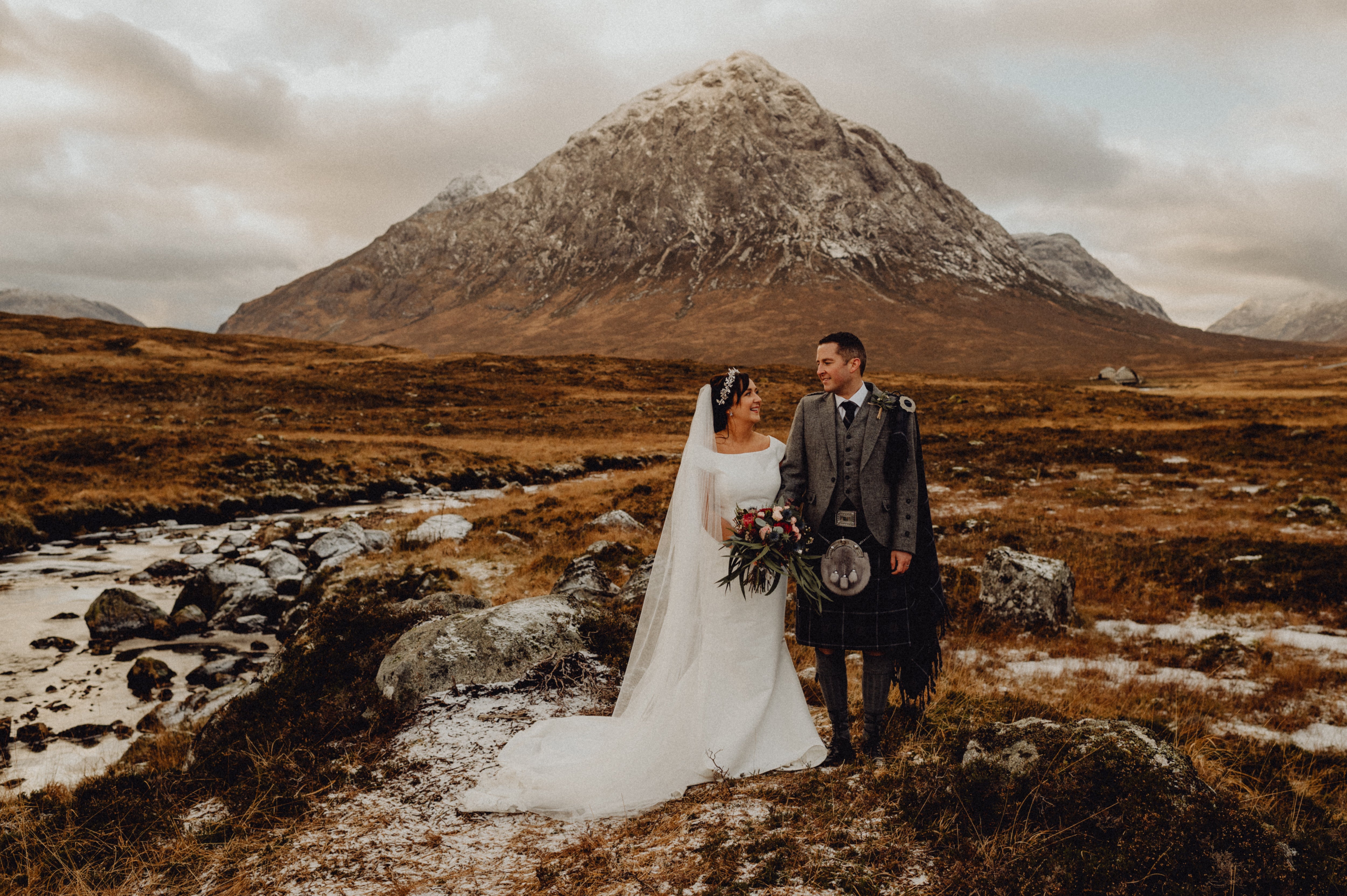 A Winter Wonderland Wedding in Glencoe: Bridal Elegance Defined