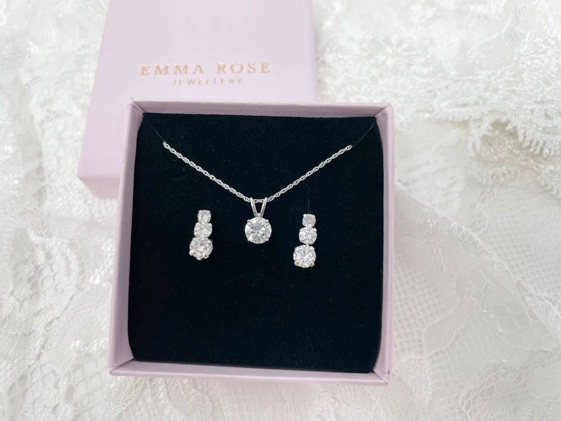 Trilogy Sterling Silver Small Jewellery Set