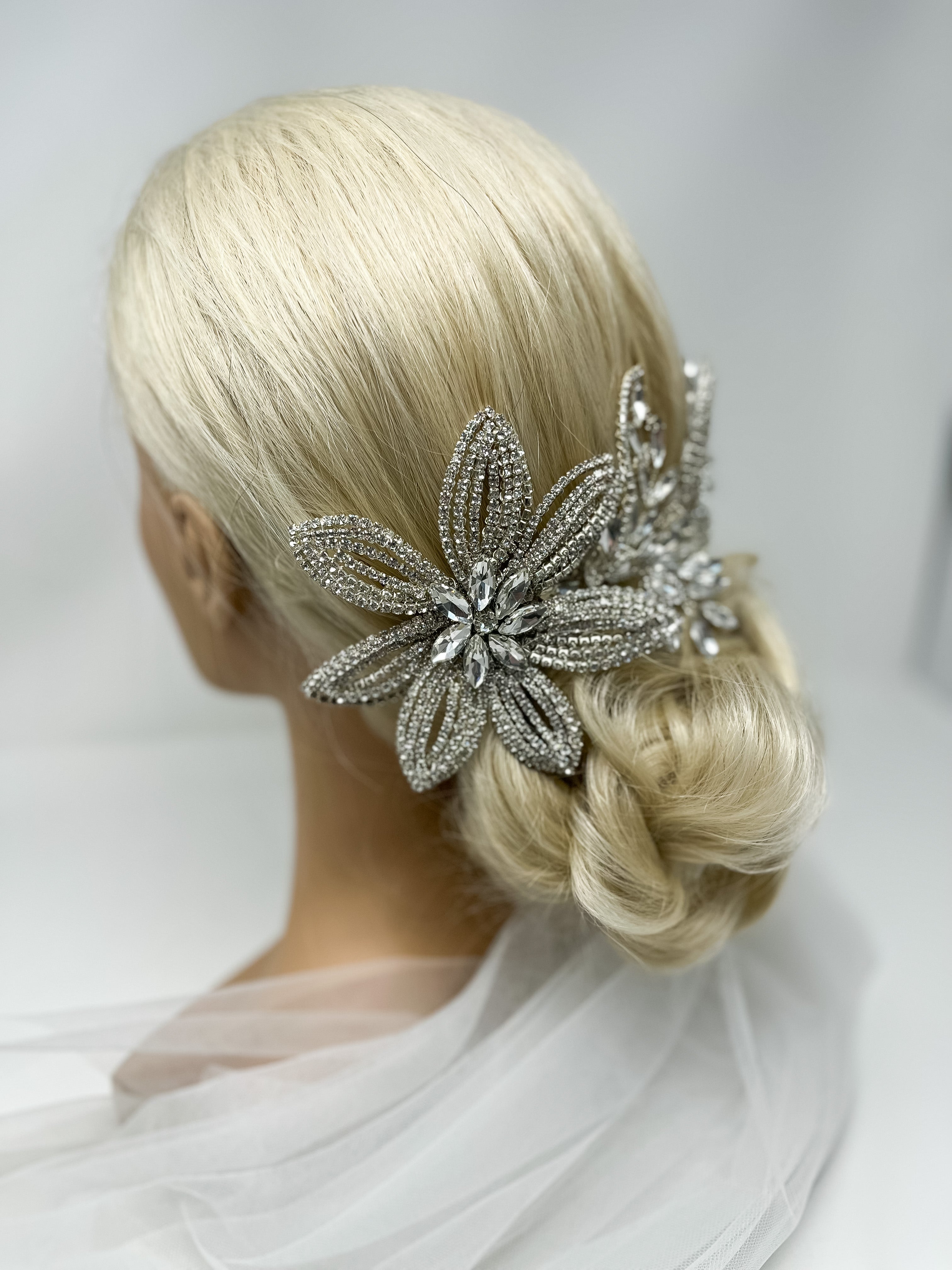 Large Flower Statement Hair Piece