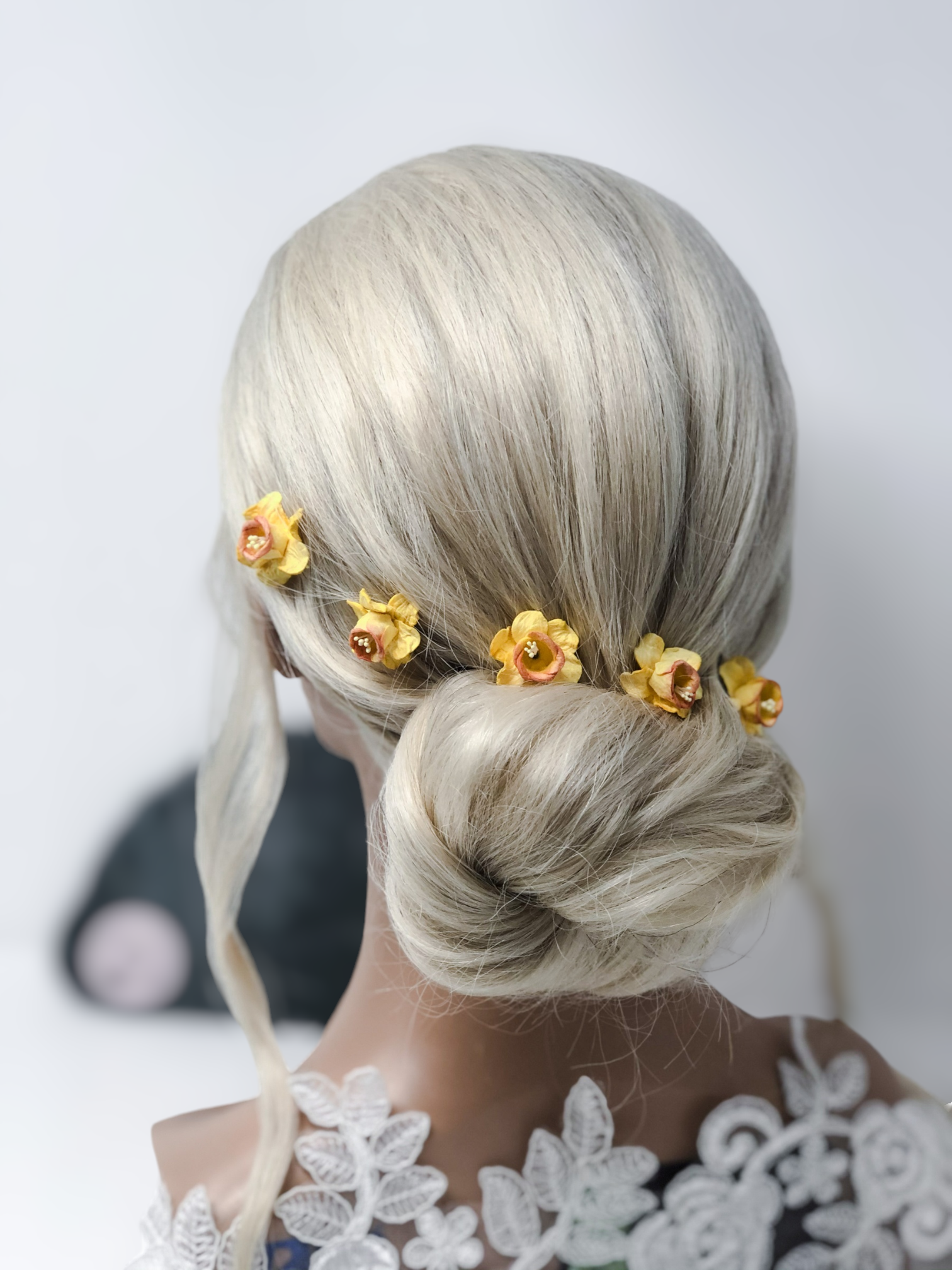 Daffodil Flower Hair Pins