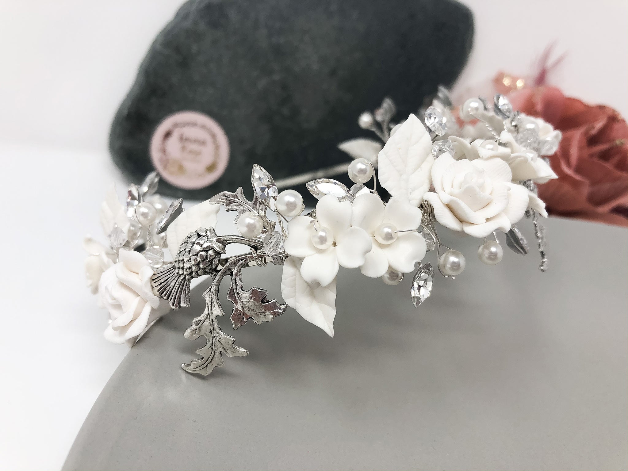 Thistle and Rose Hairband