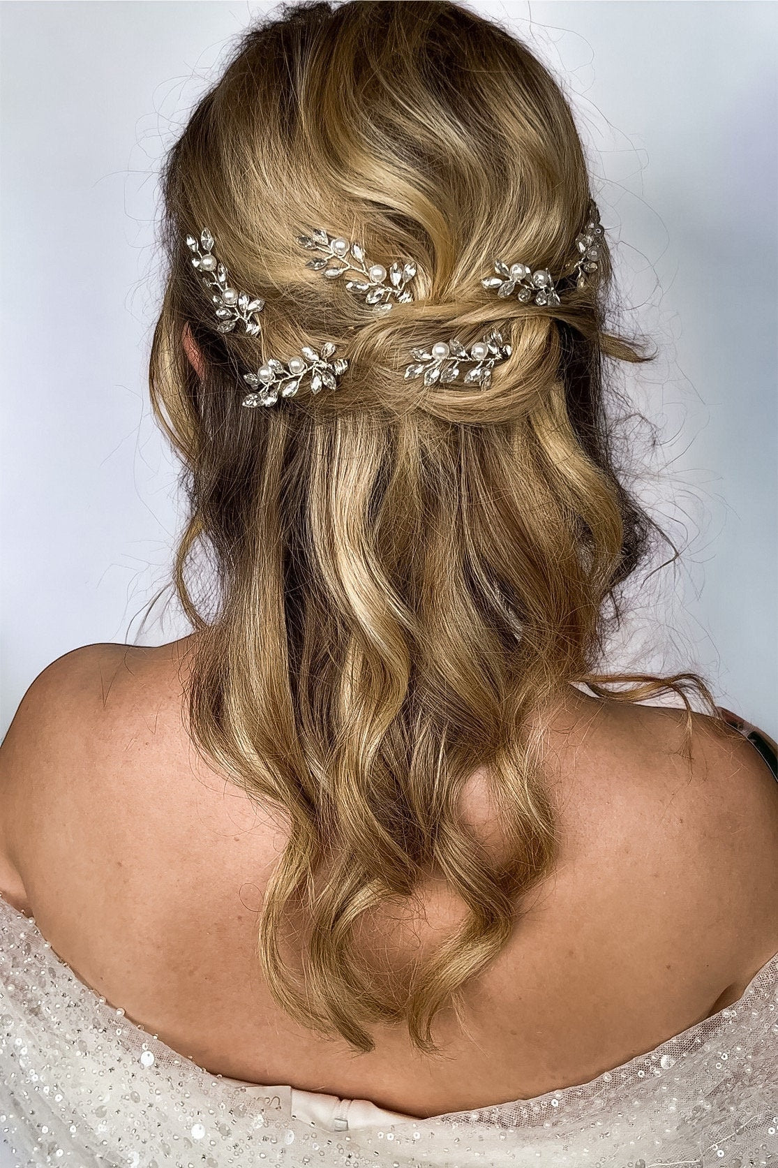 Bridal Hair Pins - Small Delicate Crystal and Pearl Hair Pins - Scatter Hair Pins