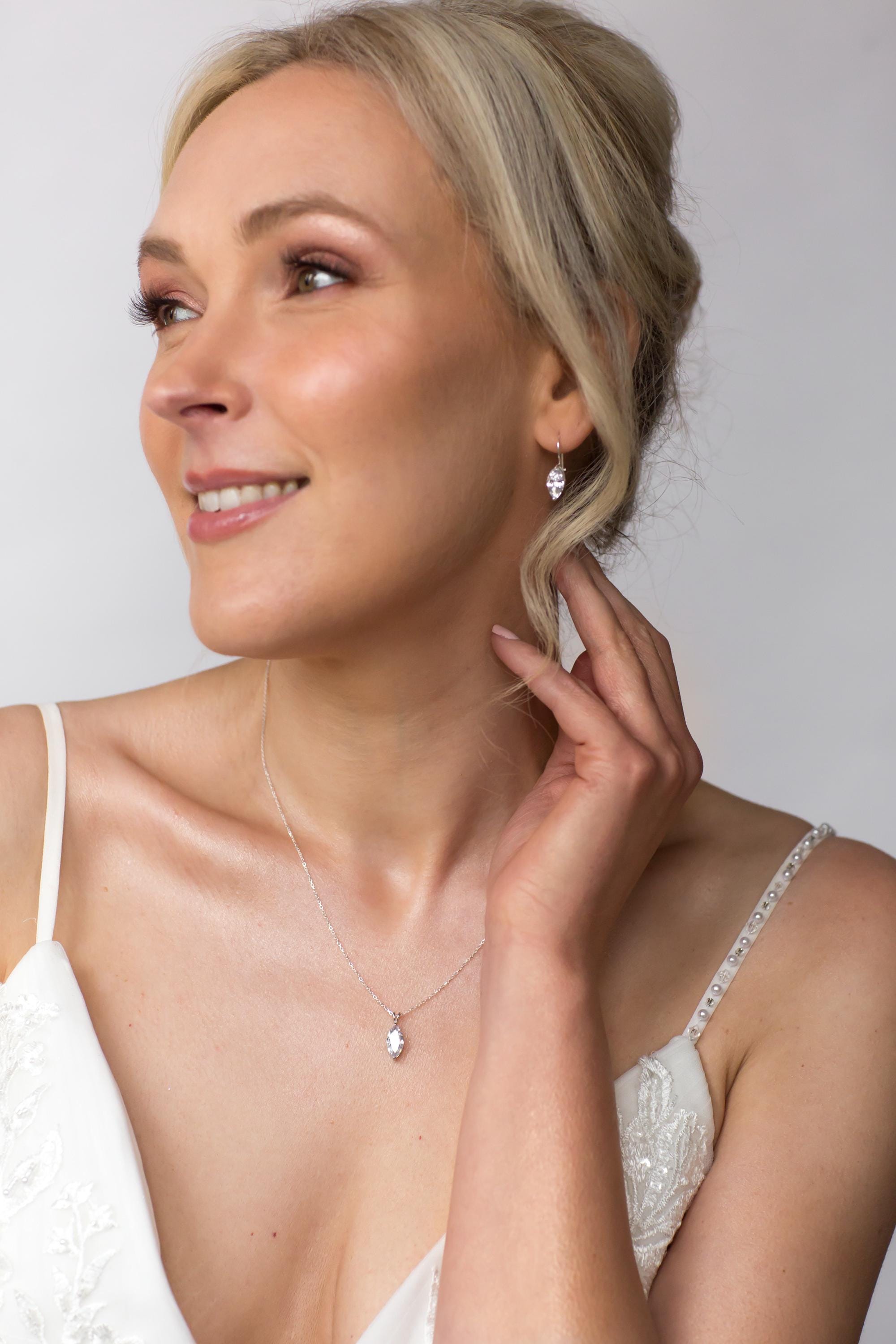 Bridal Earrings | Crystal Marquise Drop Earring | Wedding Jewellery | Bride | Gift