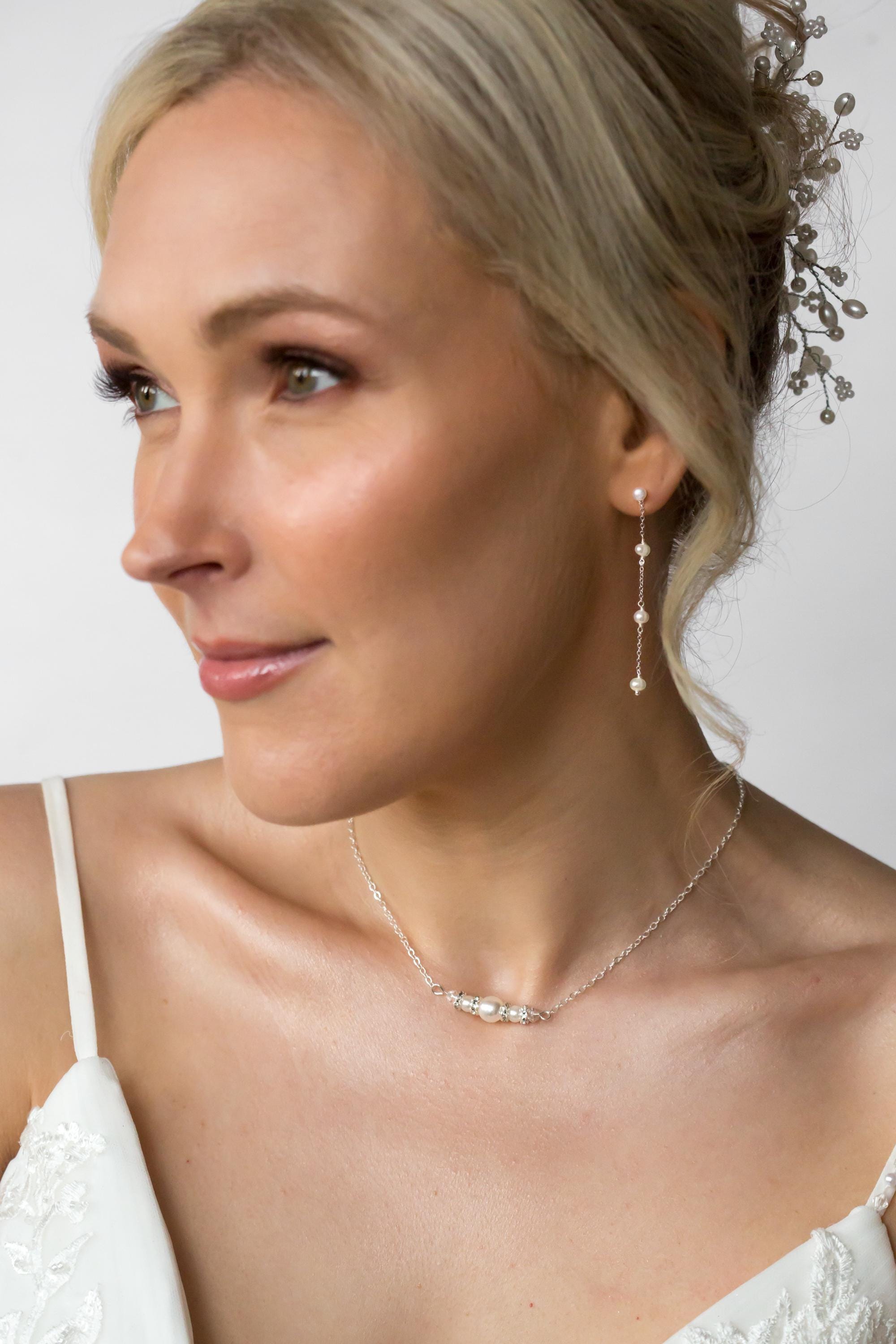 Backdrop Necklace | Back Jewellery | Bridal Jewellery | Wedding Dress Jewellery | Sterling Silver