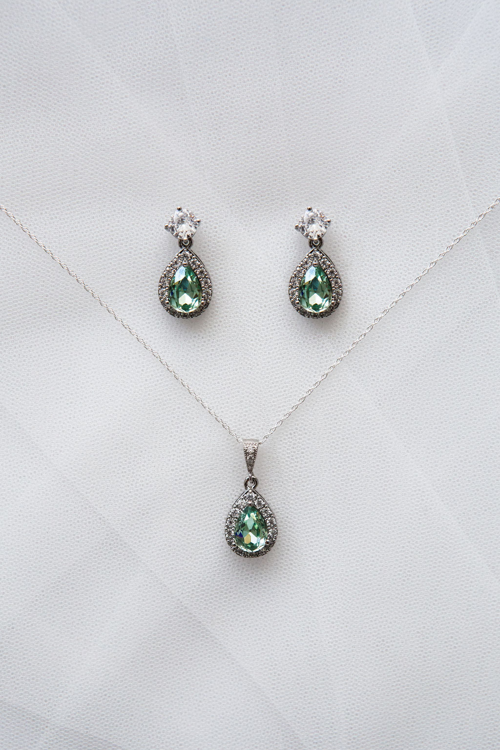 Sage Green Bridal Jewellery Set